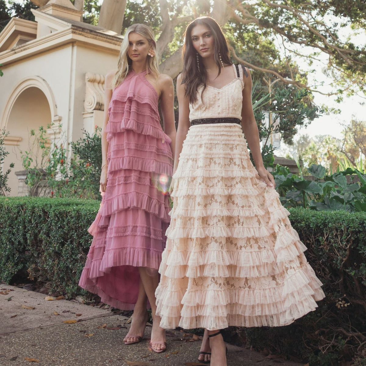 High Low Cocktail Dress - Ruffle