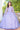 Flower Girl Dresses Long Flower Girl Glitter Cape Dress Lilac
