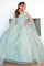Flower Girl Dresses Long Flower Girl Glitter Cape Dress Lilac