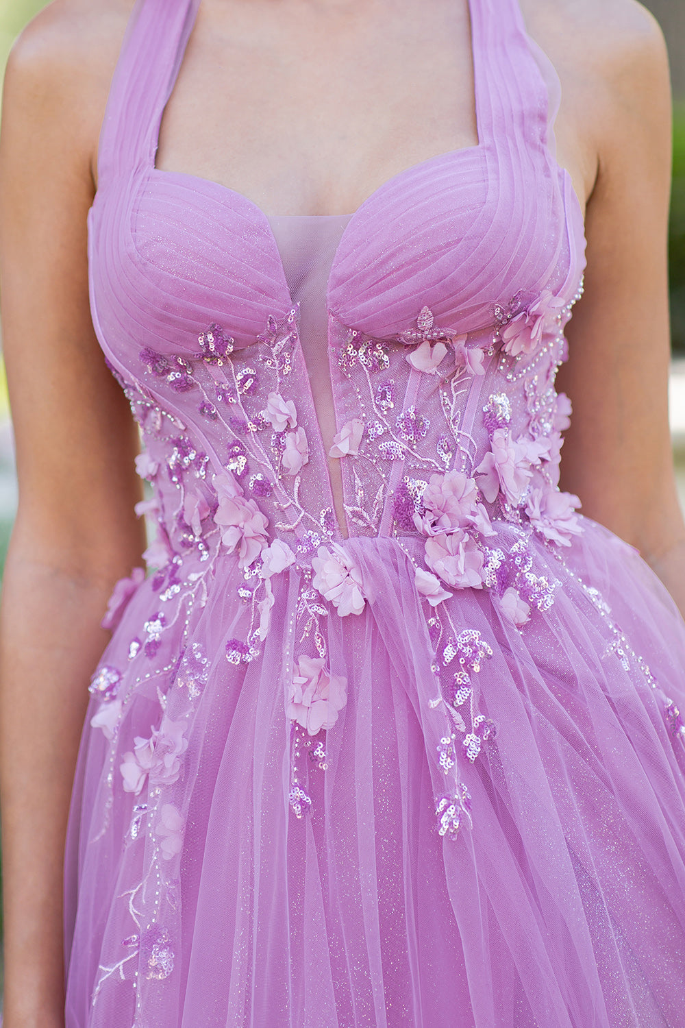 Cinderella Couture 8076J A Line Long Formal Glitter Slit Prom Dress