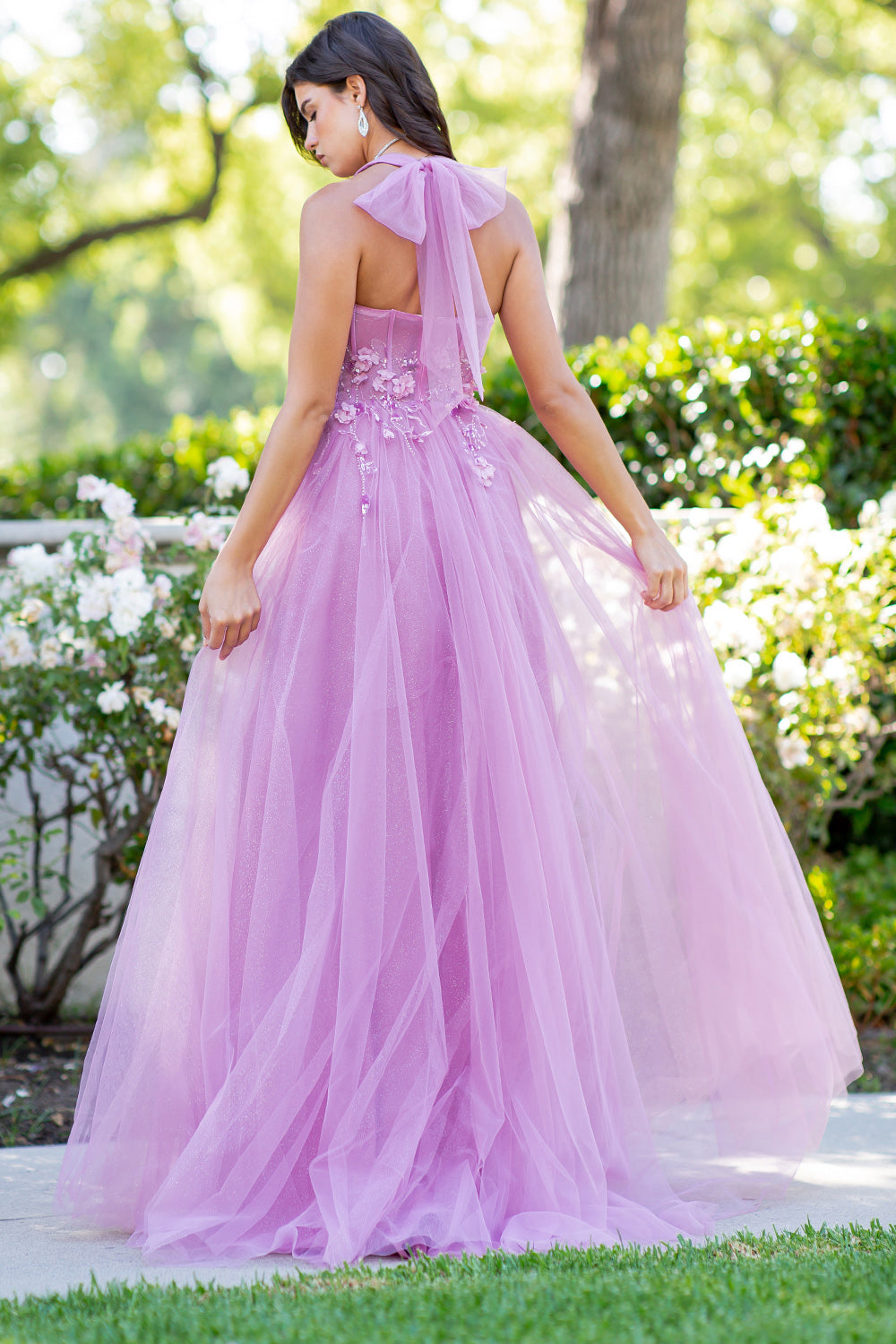 Cinderella Couture 8076J A Line Long Formal Glitter Slit Prom Dress