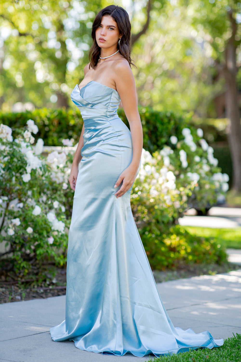Cinderella Couture 8083J Prom Long Formal Pleated Mermaid Dress
