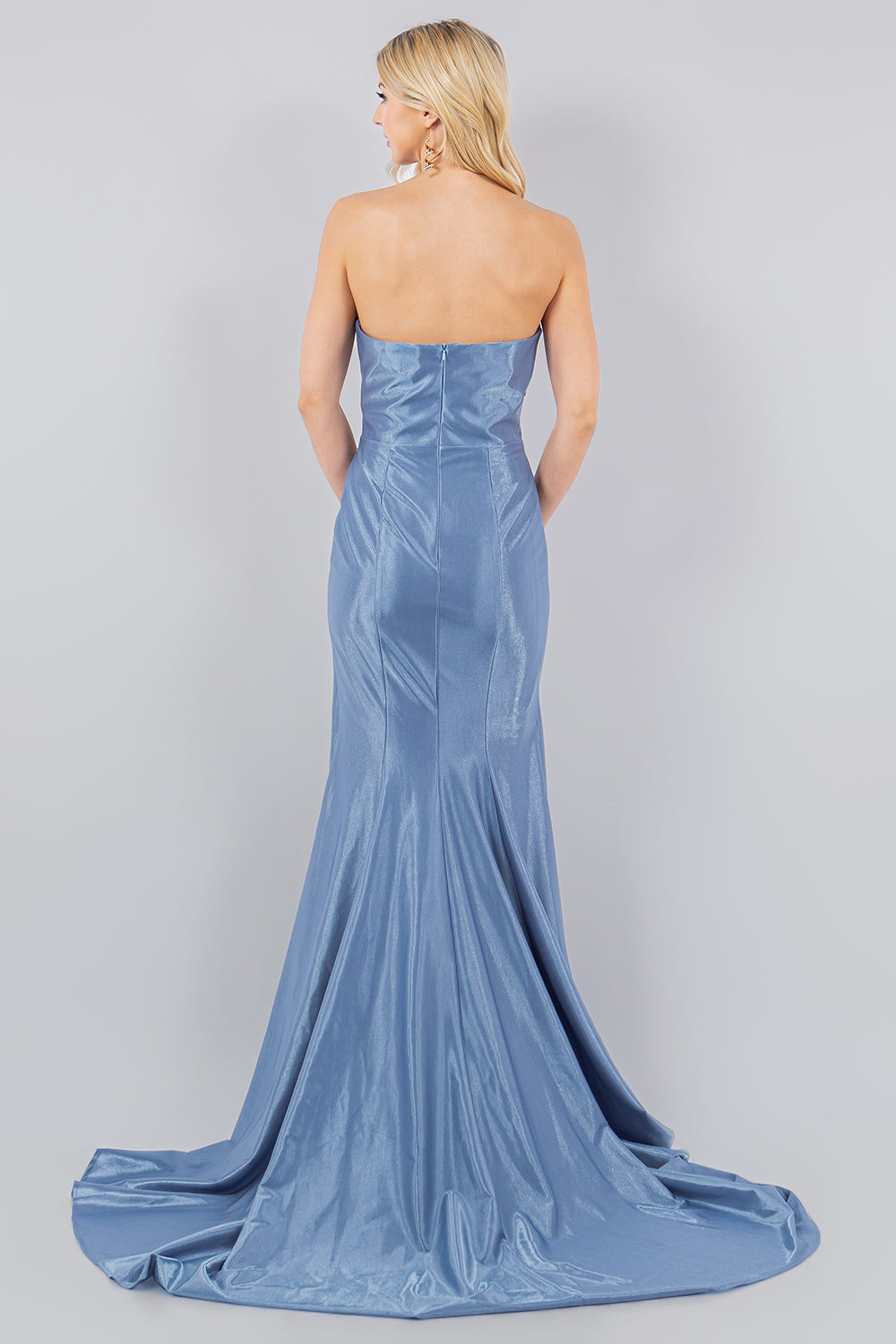Cinderella Couture 8083J Prom Long Formal Pleated Mermaid Dress