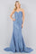 Prom DressesProm Long Formal Pleated Mermaid Dress Dusty Blue
