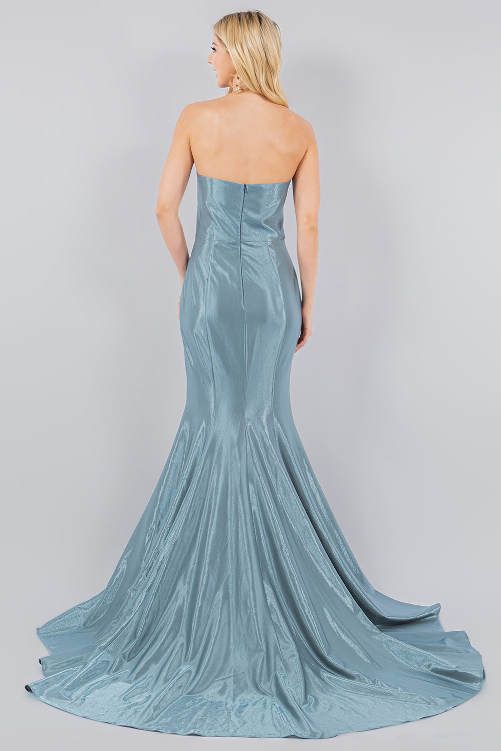 Cinderella Couture 8083J Prom Long Formal Pleated Mermaid Dress