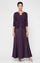 Mother of the Bride Dresses Long Petite Glitter Lace Mother of the Bride Jacket Dress Eggplant