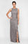 Formal Dresses Long Formal Petite Ruffle Lace Evening Dress Charcoal