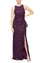 Formal Dresses Long Formal Petite Ruffle Lace Evening Dress Plum