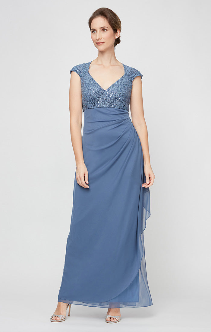 Formal For Fall Tea Length Mother Of The Groom Dresses Belk Alex Evenings Women's Embellished Puff- Formal For Fall Tea Length Mother Of The Groom Dresses Belk Alex Evenings Women's Embellished Puff-