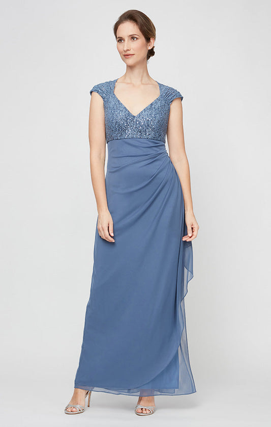 Mother of the Bride Dresses Long Sequin Mother of the Bride Petite Dress Wedgewood