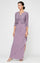 Mother of the Bride Dresses Petite Mother of the Bride Long Formal Lace Jacket Dress Icy Orchid