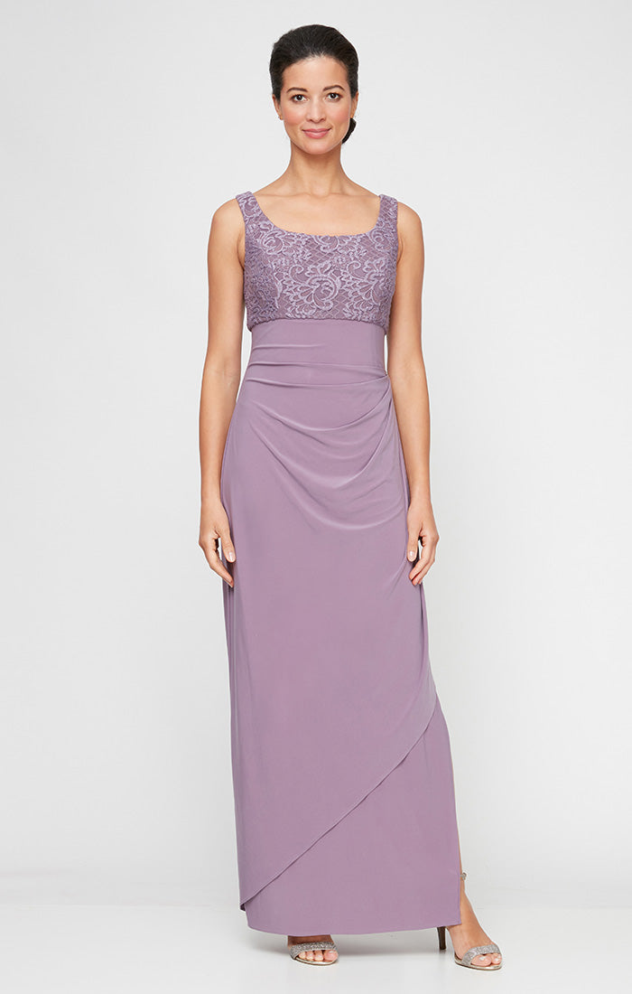 Alex Evenings 82122475 Petite Mother of the Bride Long Formal Lace Jacket Dress