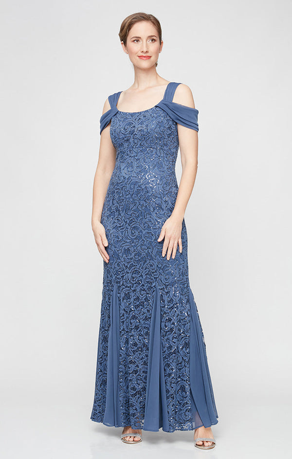 Alex Evenings 81122593 Formal Long A Line Evening Dress