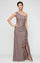 Formal Dresses Long Formal Sequin Evening Dress Mocha
