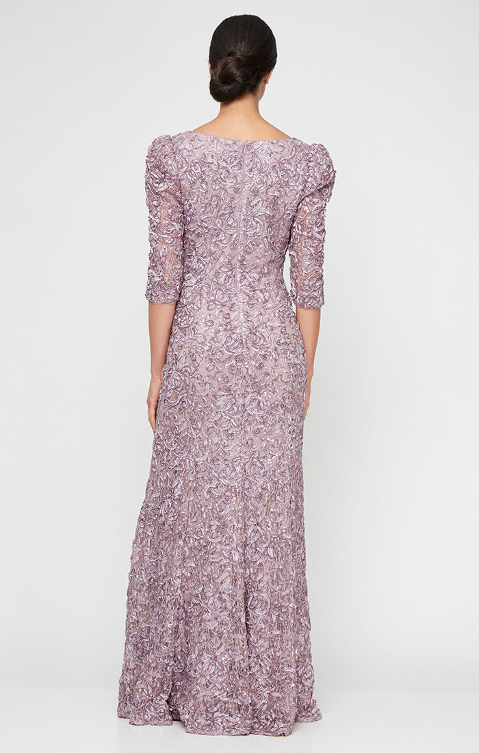 Alex Evenings 81122676 Long Sequin Lace Formal Evening Dress
