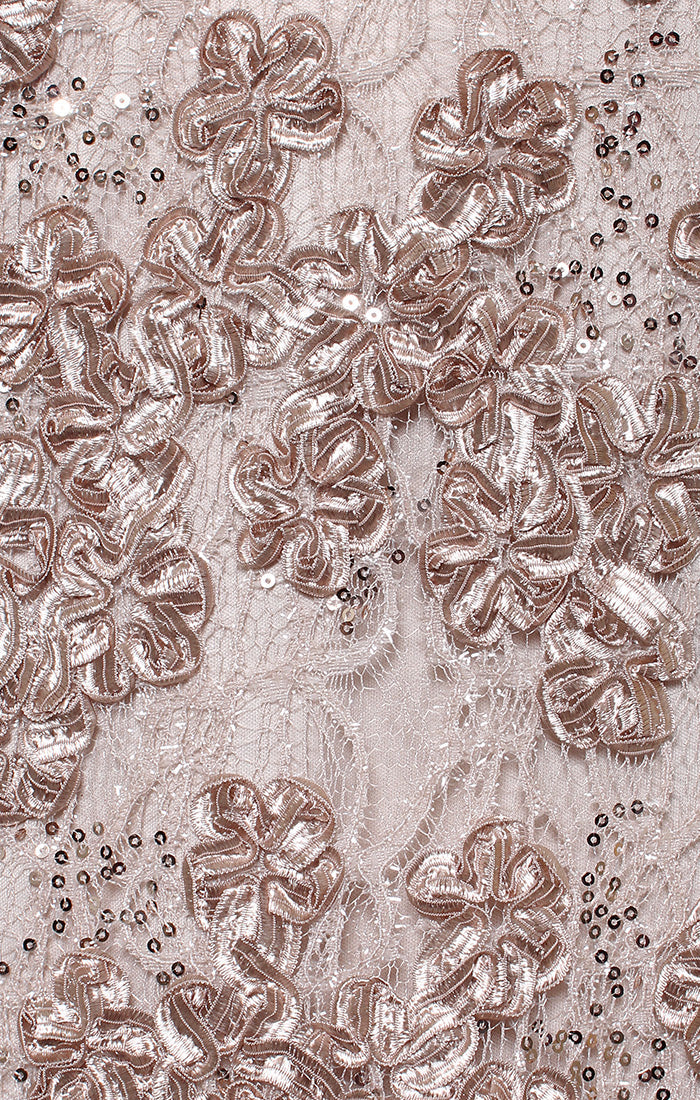 Cocktail Dresses A Line Tea Length Formal Sequin Cocktail Dress Buff