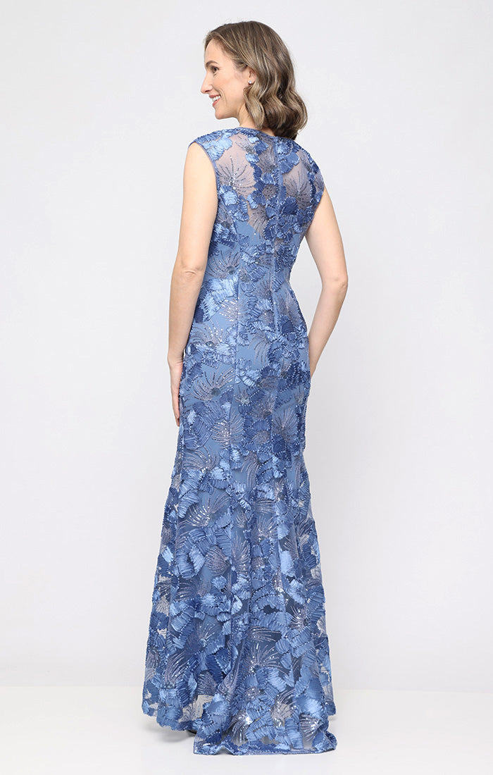 Formal Dresses Long Formal Evening Sequin Dress Alex Evenings 81122796 Periwinkle