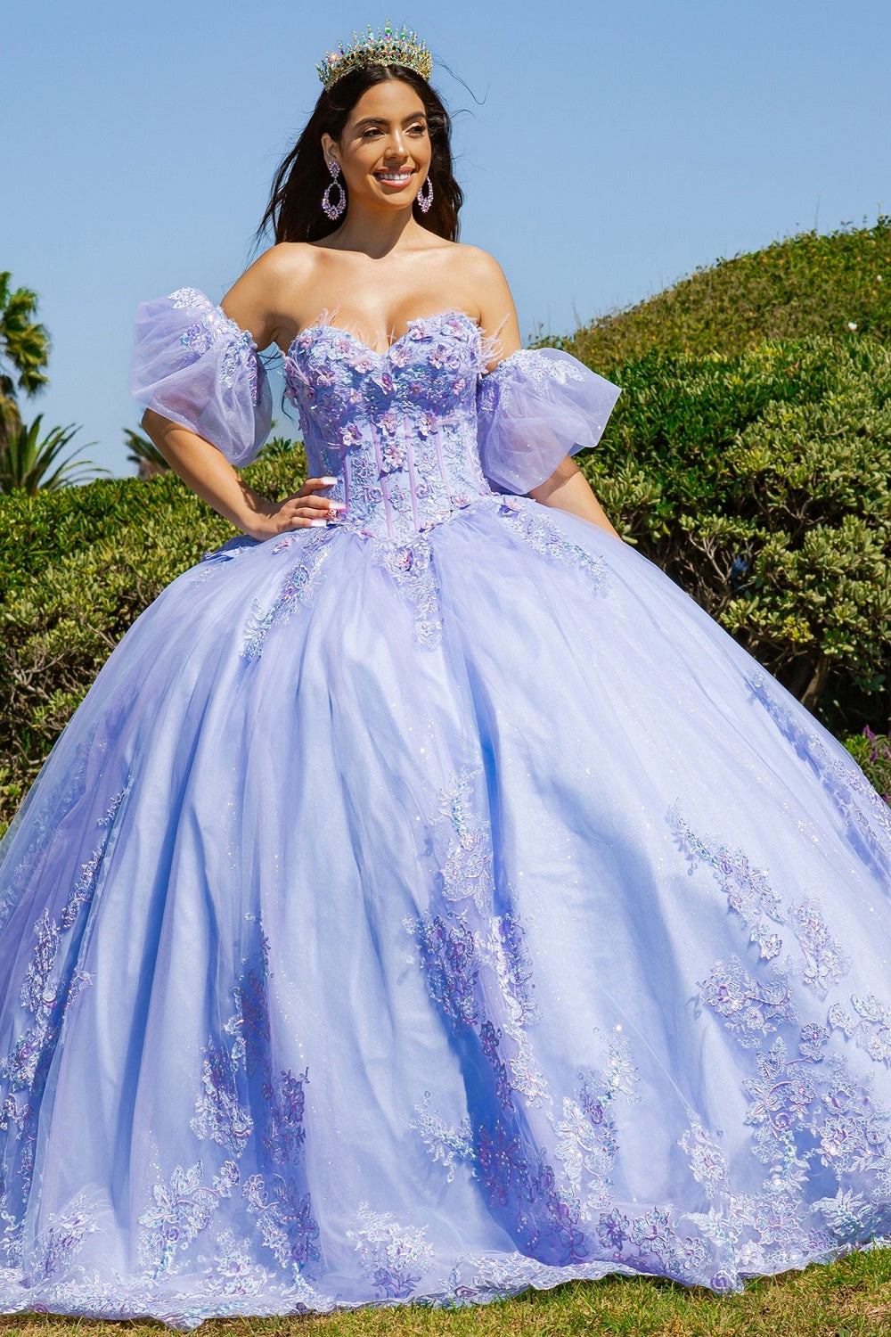 Cinderella Couture 8115J Long Prom Dress - PromGirl Blue / 3XLarge Cinderella Couture 8115J Long Prom Dress - PromGirl Blue / 3XLarge