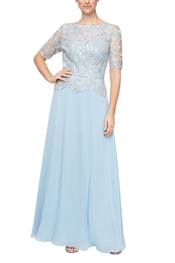Alex Evenings 81171027 Long Formal A Line Evening Dress