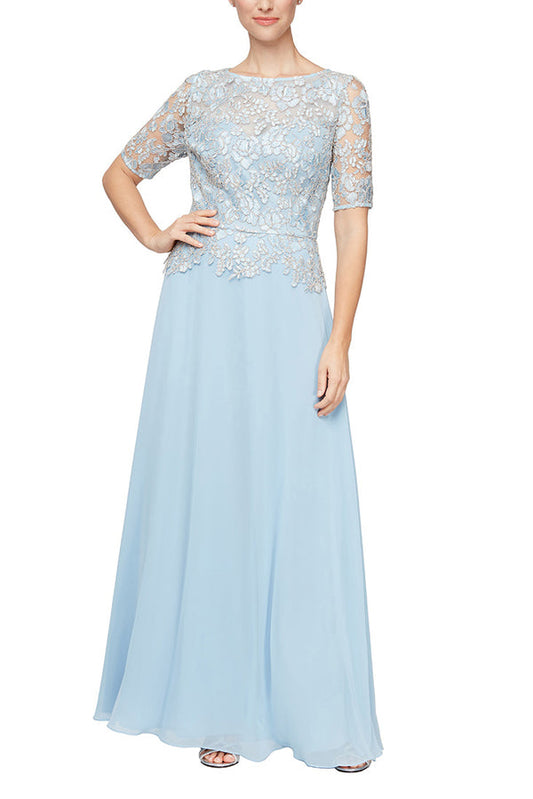 Formal Dresses Long Formal A Line Evening Dress Light Blue