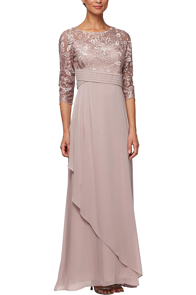 Alex Evenings 81171352 Long Mother of the Bride Sequin Formal Dress