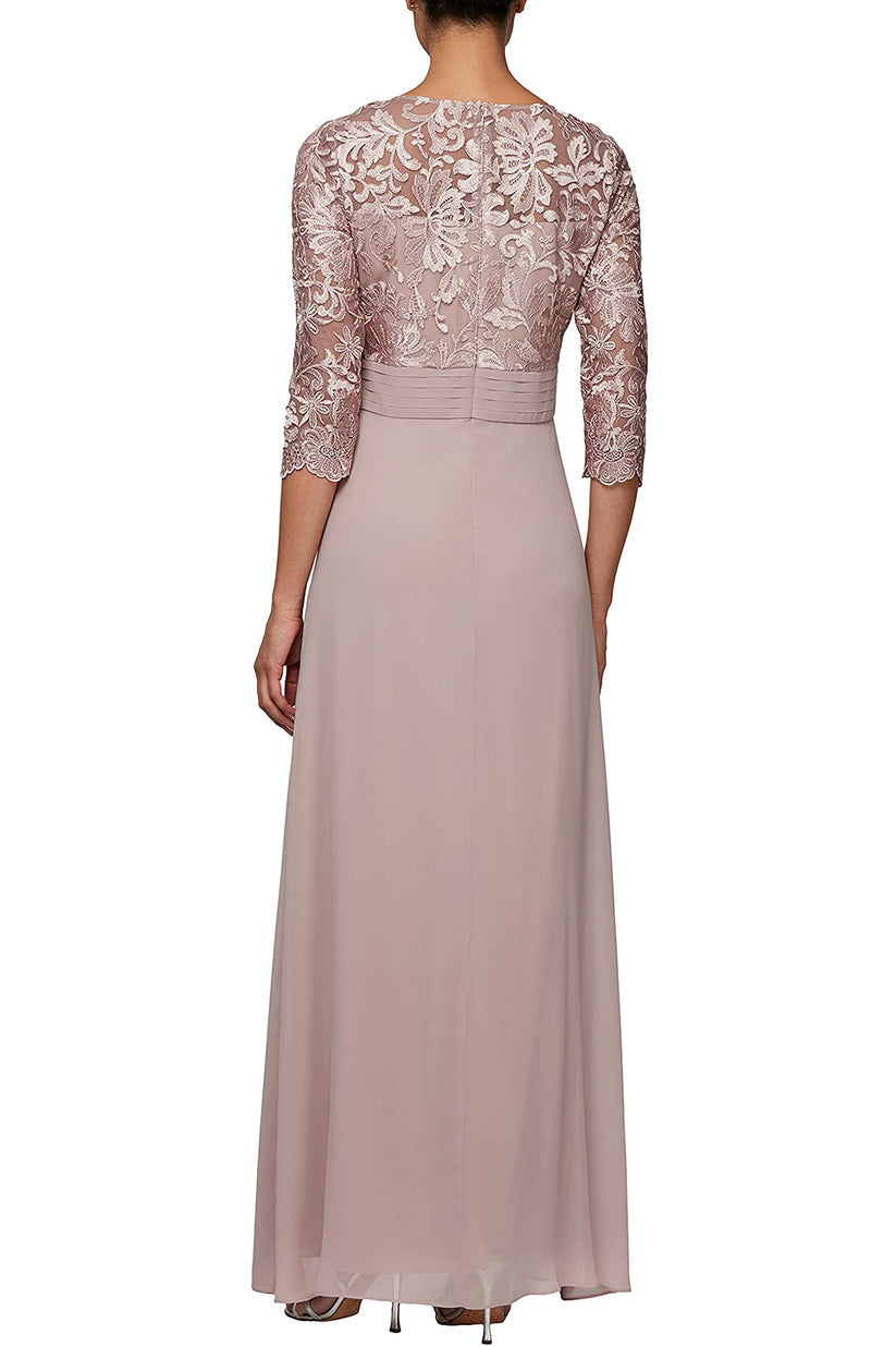 Alex Evenings 81171352 Long Mother of the Bride Sequin Formal Dress