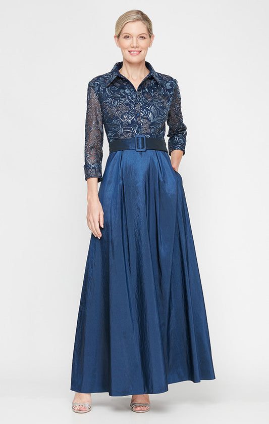 Mother of the Bride Dresses A Line Long Mother of the Bride Formal Evening Dress Navy