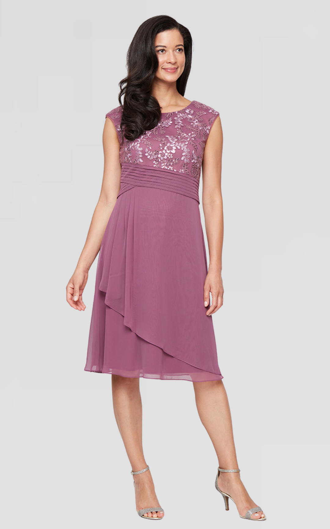 Homecoming Homecoming Short Petite Knee Length Cocktail Dress Dark Mauve
