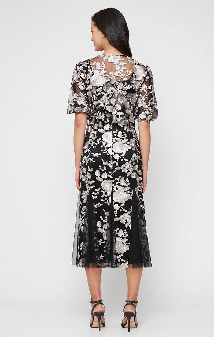 Alex Evenings 81171804 Mother of the BrideJacket Midi Length Dress