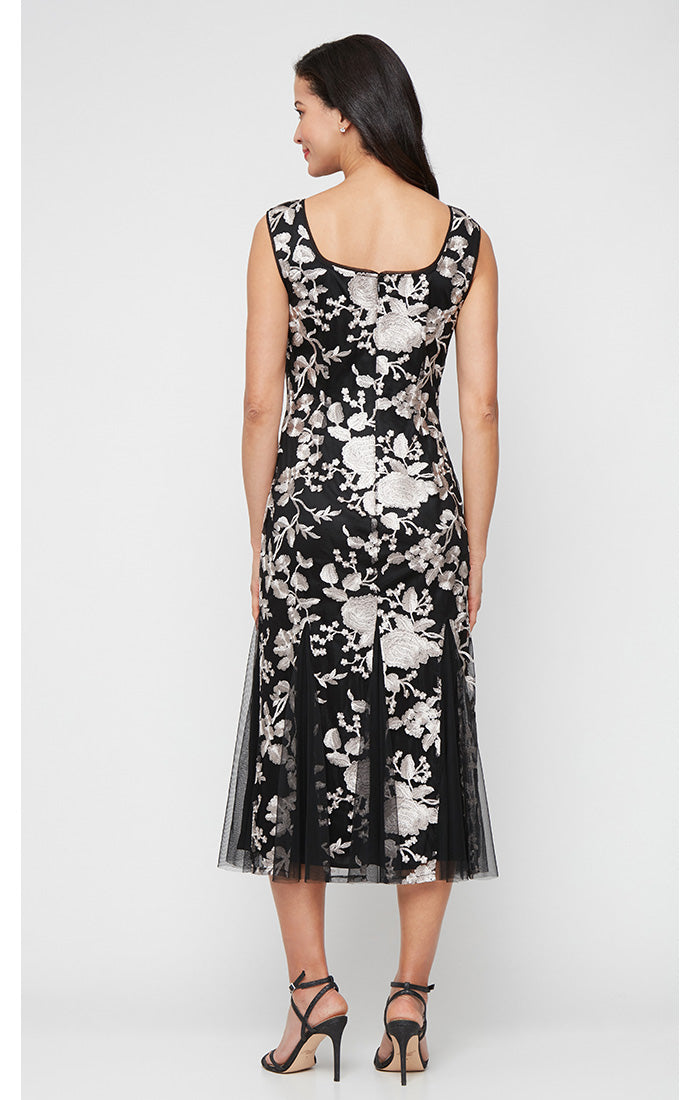 Alex Evenings 81171804 Mother of the BrideJacket Midi Length Dress