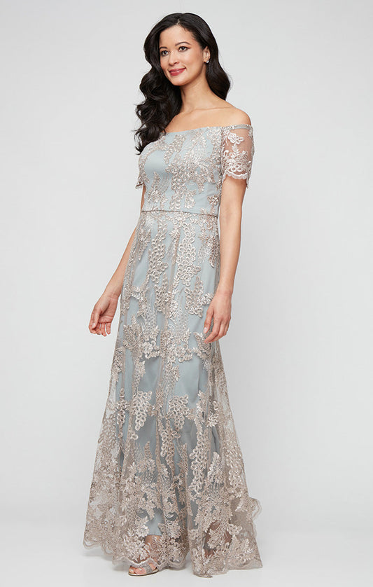 Formal Dresses Long Formal Evening Dress Taupe/Sage