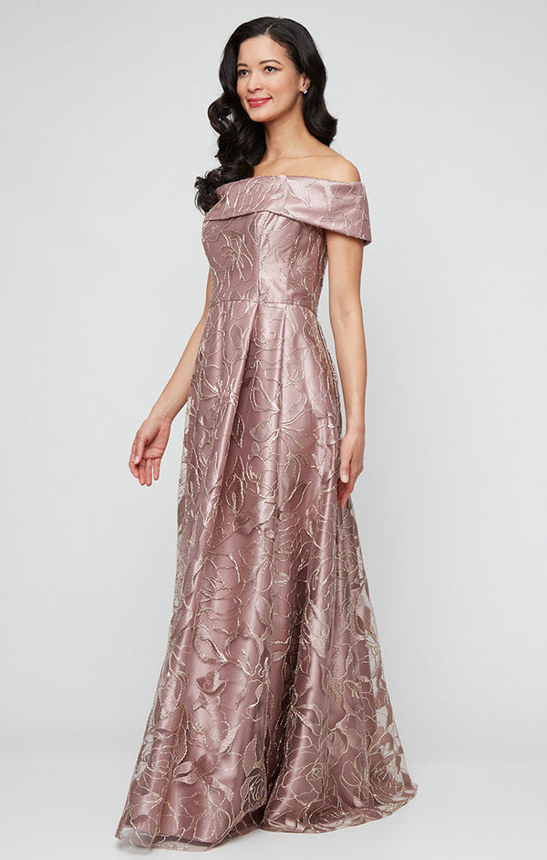 Alex Evenings 81171862 Long Ball Gown Formal Floral Evening Dress