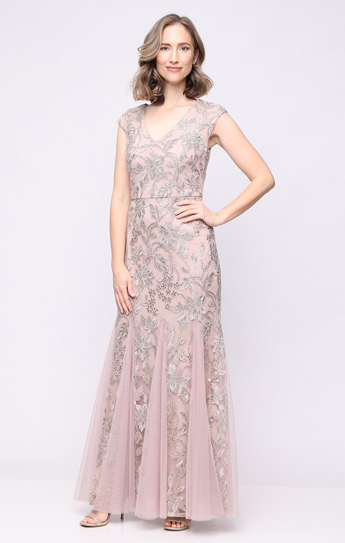 Formal Dresses Long Formal Evening Dress Alex Evenings 81171936 Taupe