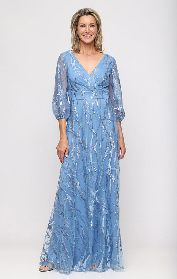 Long Formal A Line Mother of the Bride Dress Alex Evenings 81171946