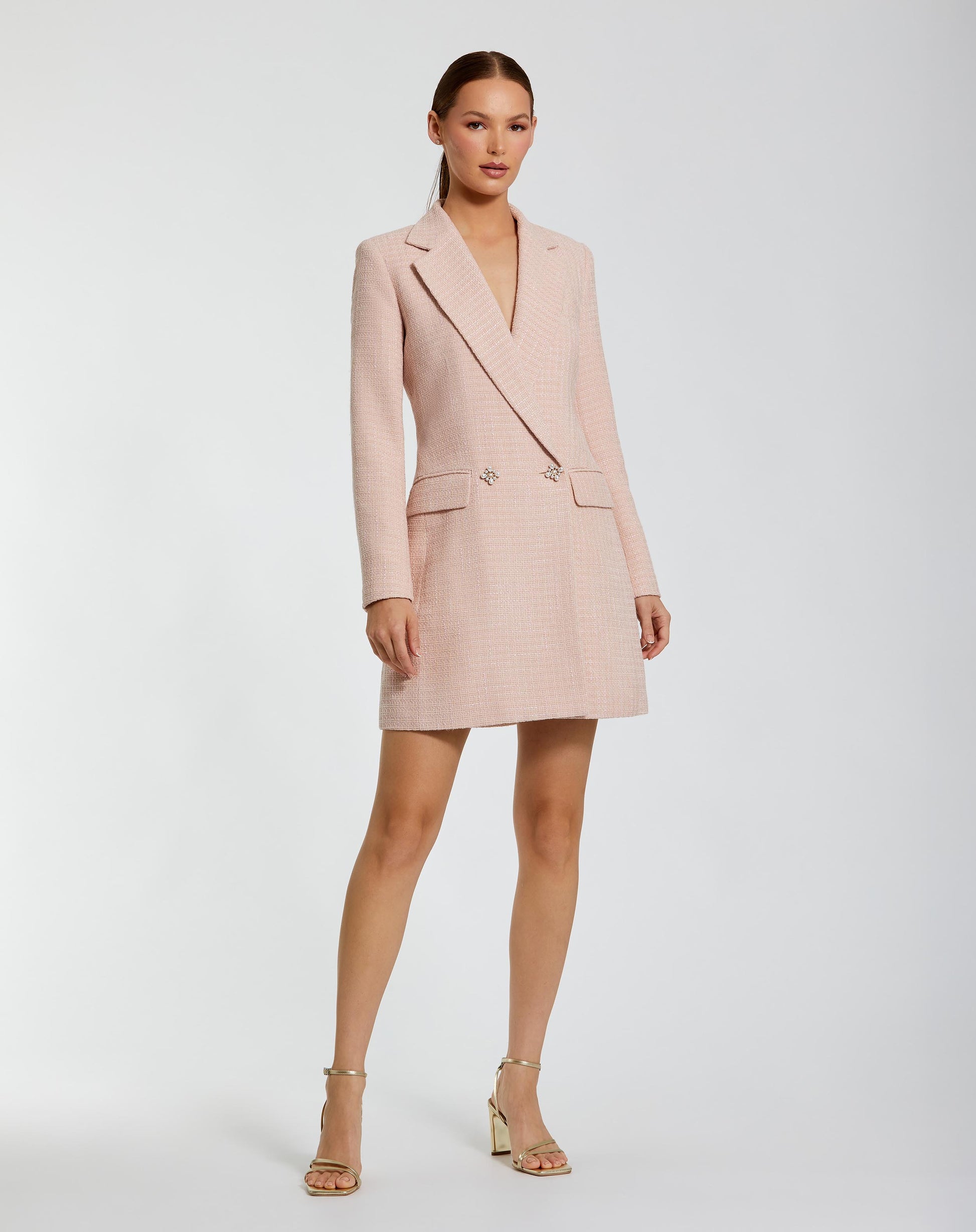 Short Blazer Dress Mini Cocktail Mac Duggal 81198 – The Dress Outlet