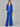 Jumpsuit Long Formal Metallic Jumpsuit Blue
