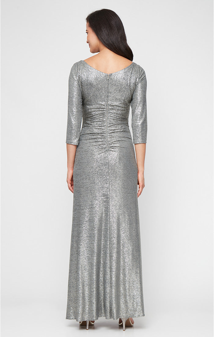 Alex Evenings 8127865 Ruffle Long Formal Mother of the Bride Dress