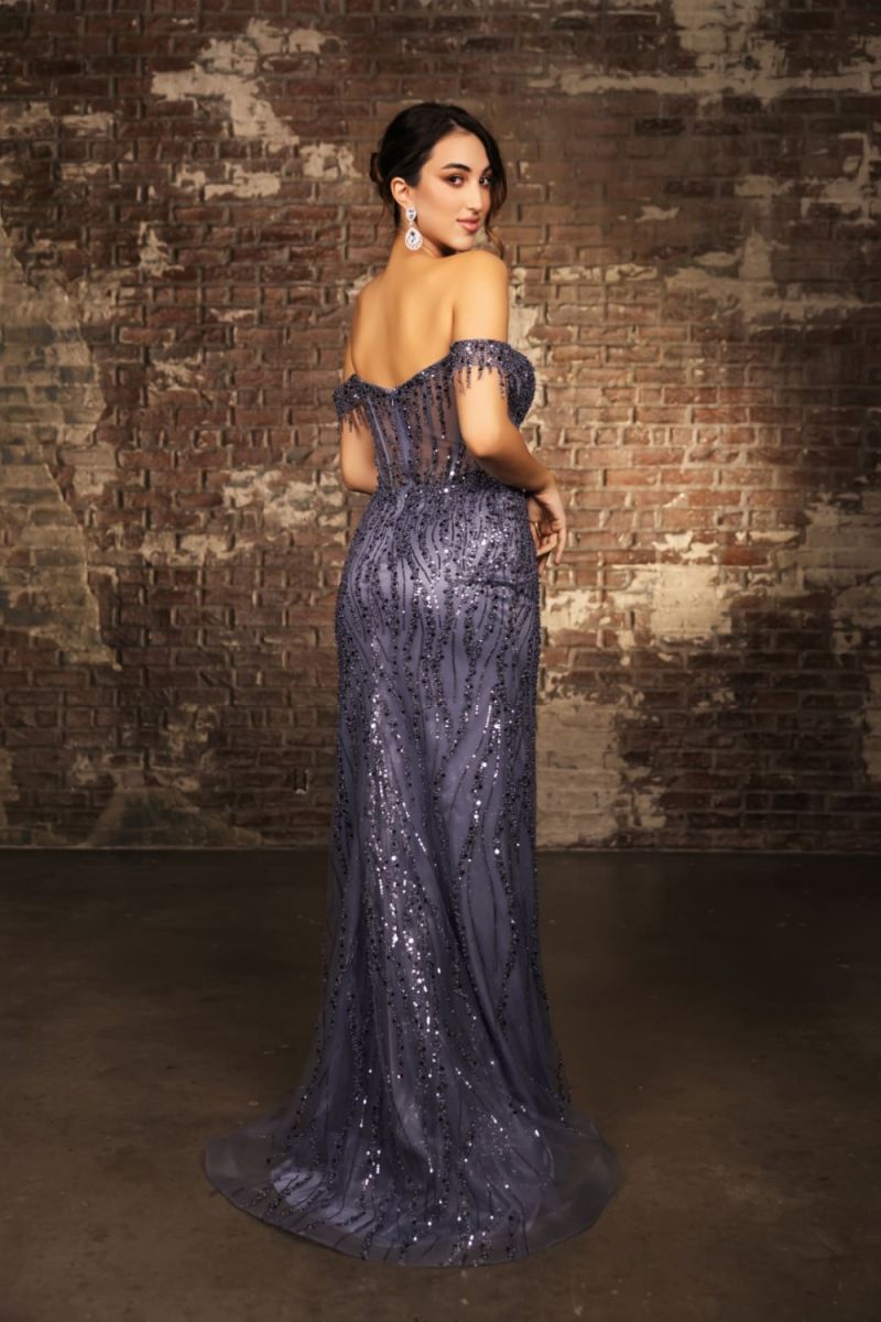 Sweetheart Floor-Length Sequin Prom Mermaid May Queen 2132