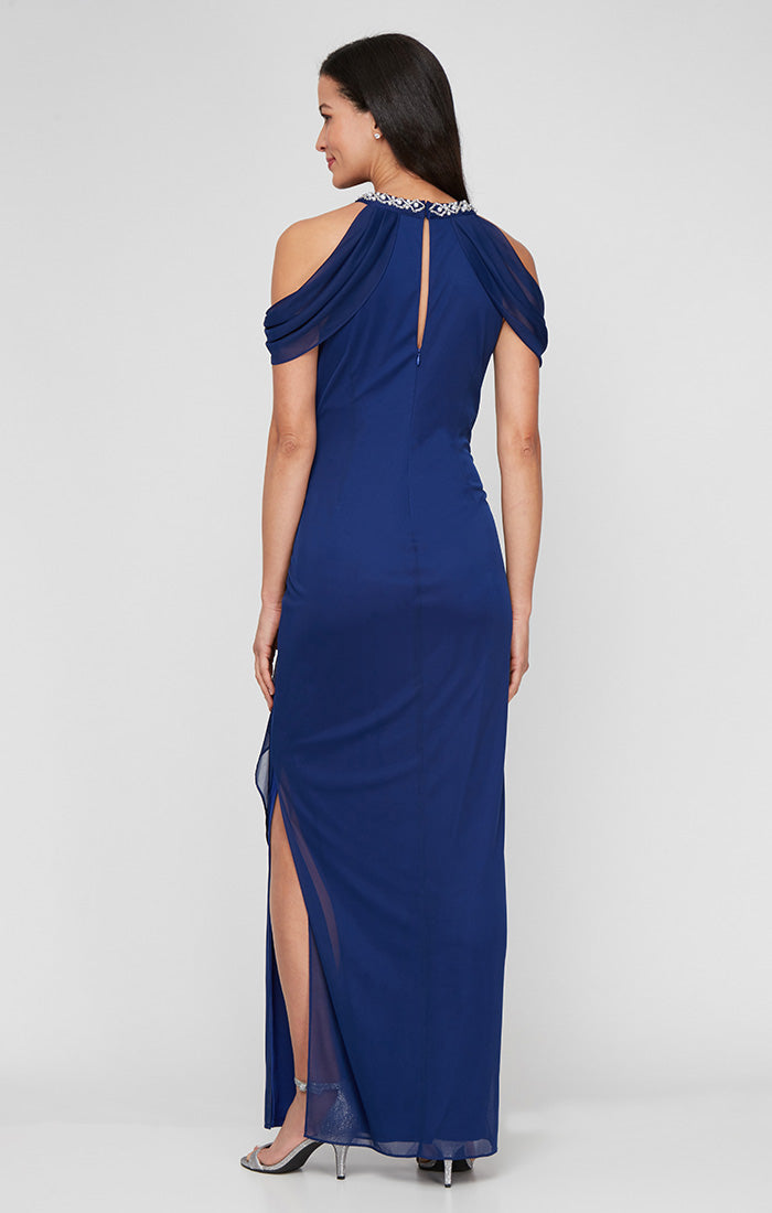 Alex Evenings 81321032 Long Slit Formal Evening Dress