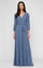 Mother of the Bride Dresses Long Mother of the Bride Pleated Formal Dress Dusty Blue