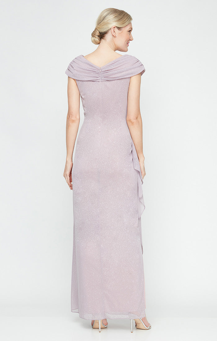 Alex Evenings 8133115 Long Formal Glitter Evening Dress