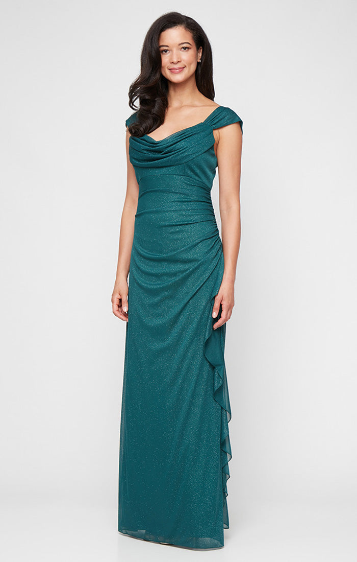 Formal Dresses Long Glitter Formal Glitter Evening Dress Pine