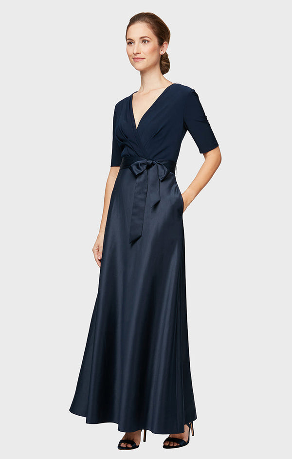 Alex Evenings 82351533 A Line Petite Mother of the Bride Formal Long Dress