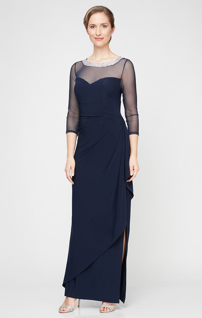 Plus Size Formal Dresses Long Plus Size Formal Evening Dress Navy