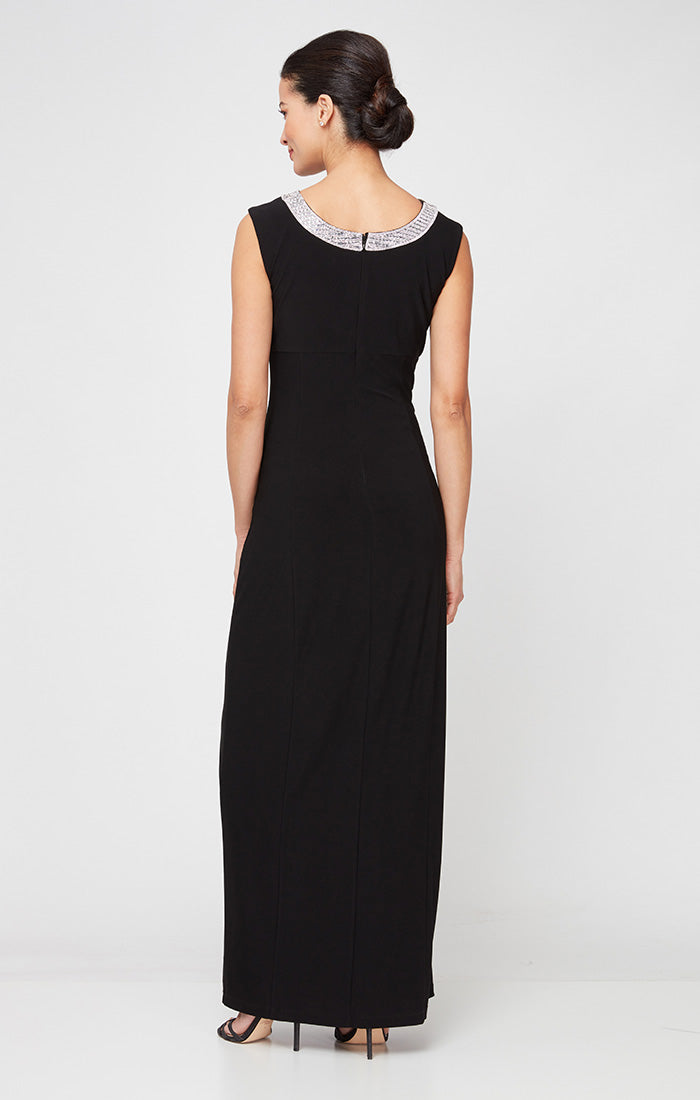 Alex Evenings 81351662 Long Slit Formal Evening Slit Dress