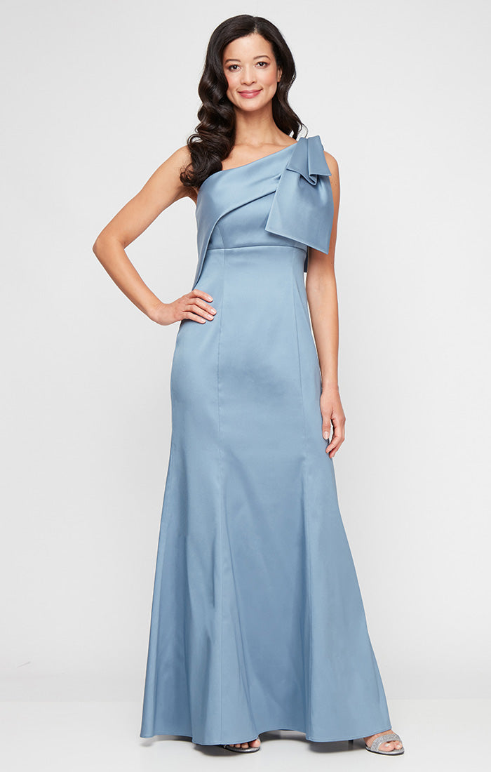 Formal Dresses Long A Line Formal Evening Dress Slate
