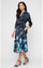 Mother of the Bride Dresses Printed Mother of the Bride Bride A Line cocktail Dress Navy Multi