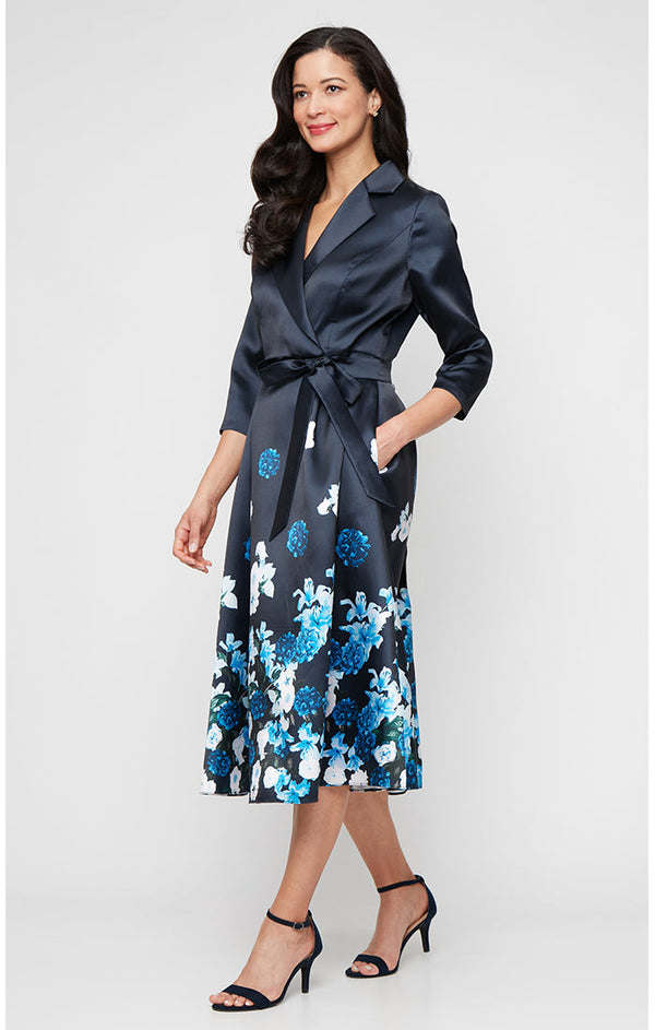 Alex Evenings 8139055 Printed Mother of the Bride Bride A Line cocktail Dress