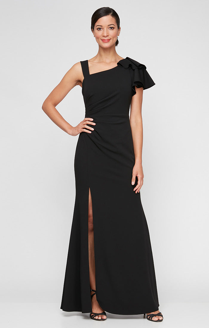 Formal Dresses Long Slit Formal Evening Dress Black