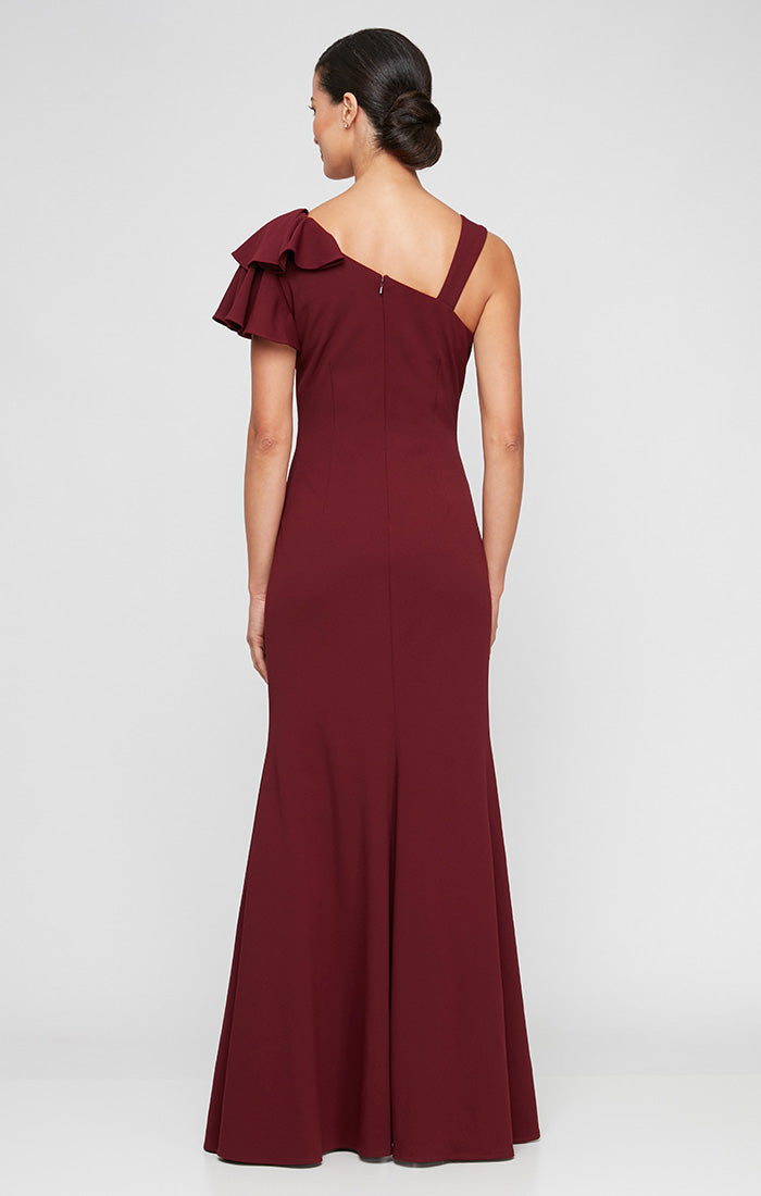 Formal Dresses Long Slit Formal Evening Dress Wine